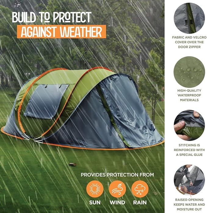 4-Person Easy Pop Up Tent