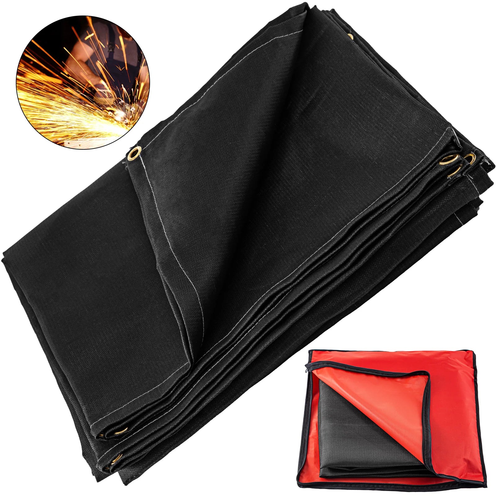 SucceBuy Welding Firesafe Fiberglass Blanket Emergency Survival Flame Retardant Safety Protective Equipment 8x10FT 10x10FT