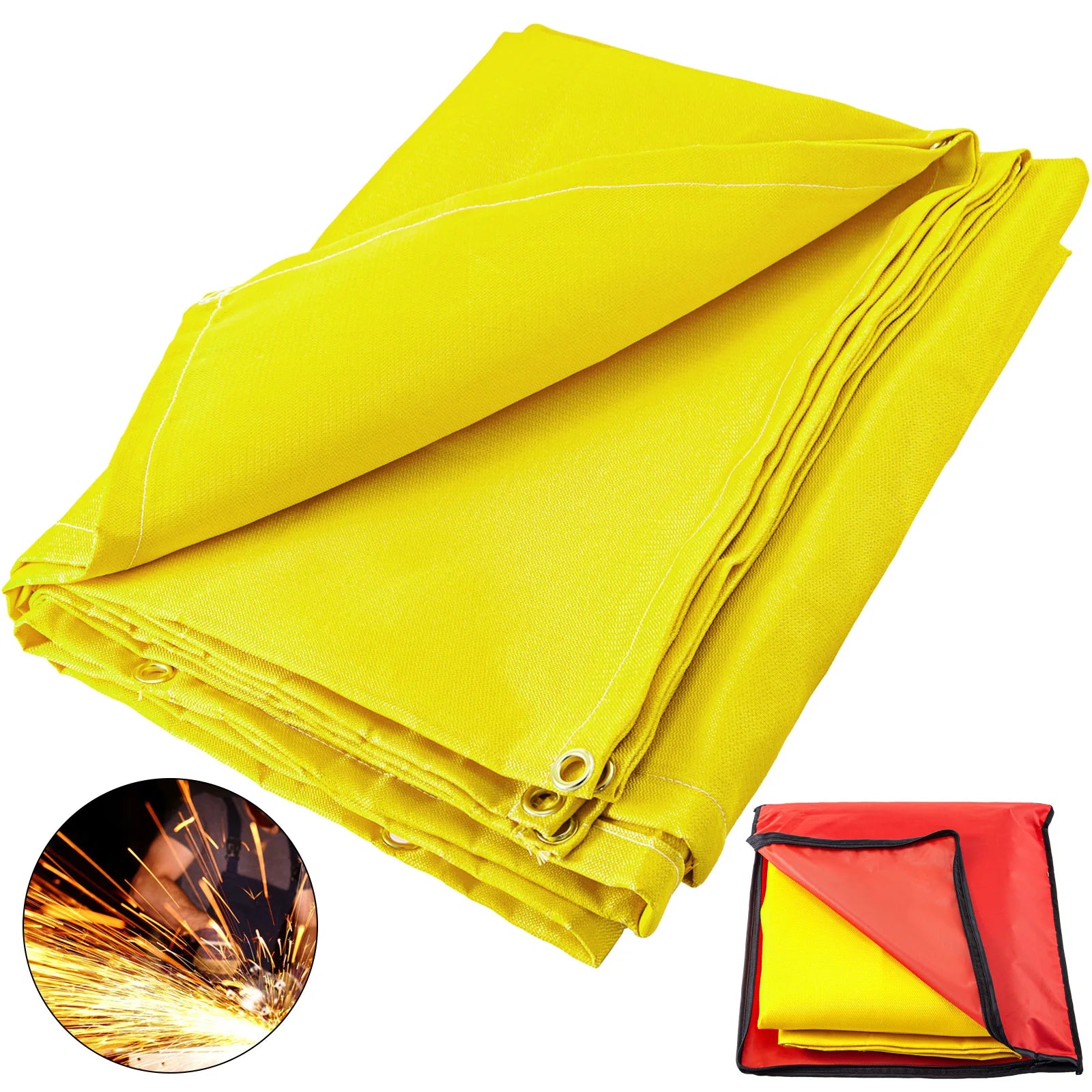 SucceBuy Welding Firesafe Fiberglass Blanket Emergency Survival Flame Retardant Safety Protective Equipment 8x10FT 10x10FT
