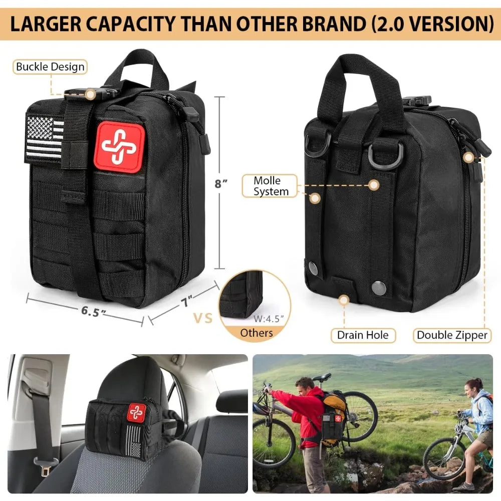 250-Piece Professional Survival Kit & First Aid Kit