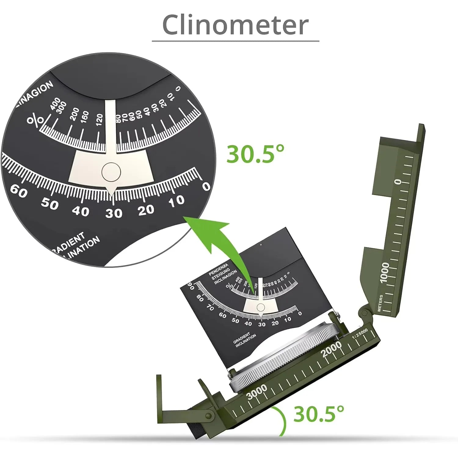 Professional Military-Grade Lensatic Compass