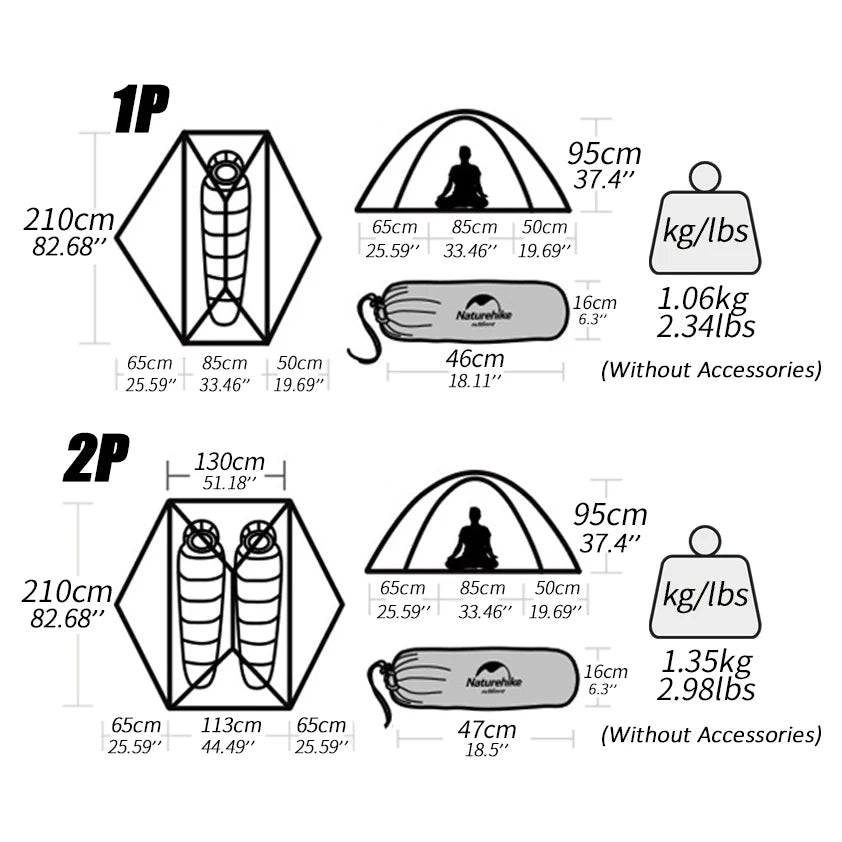 Ultralight Tunnel Tent for Solo Backpacking