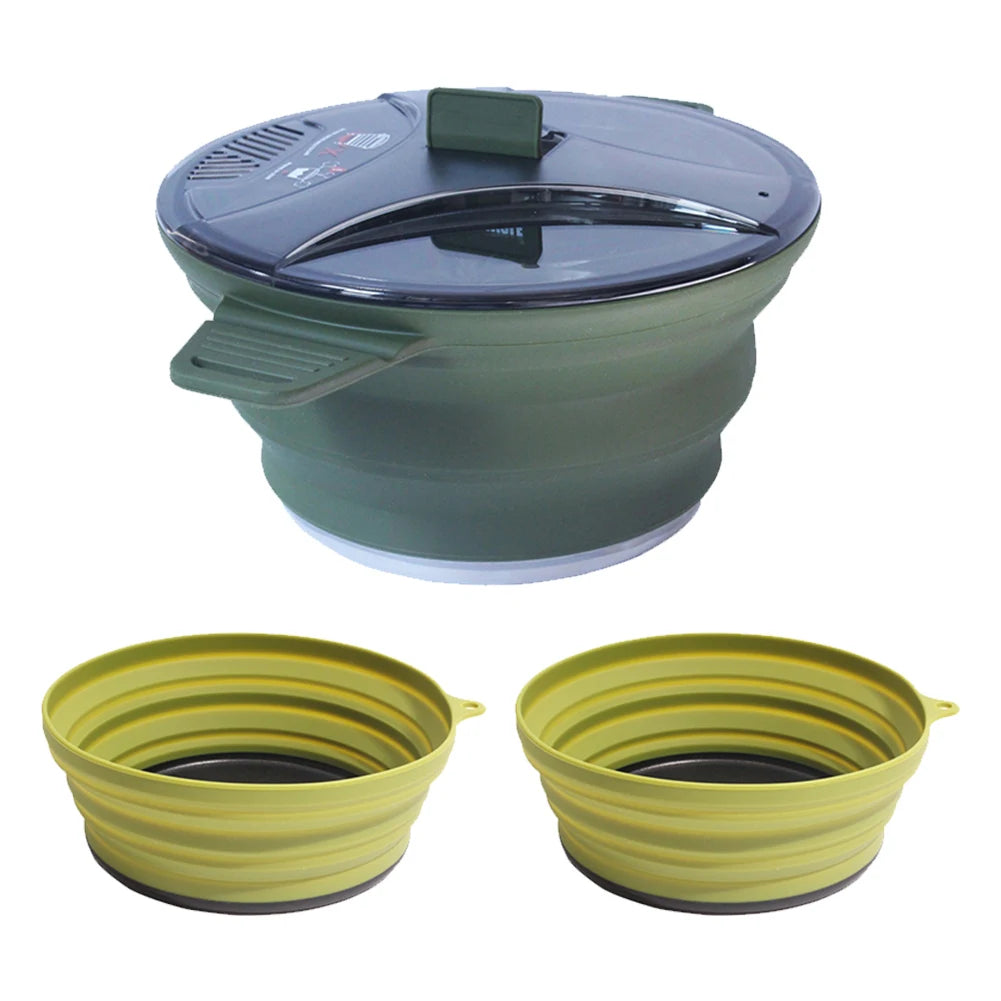 Collapsible Silicone Camping Cookware Set