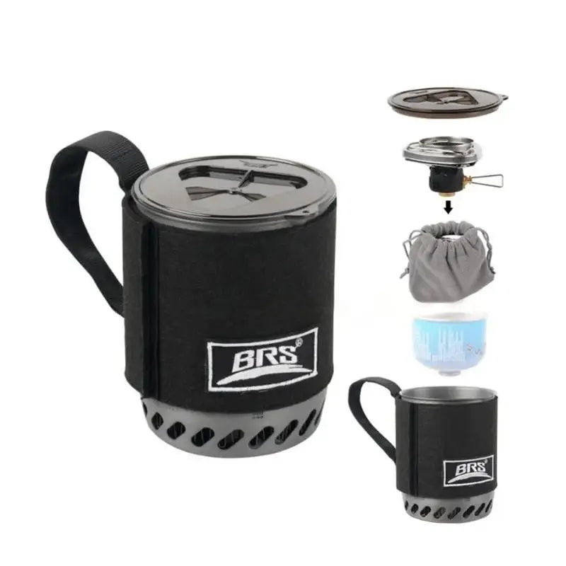 Rapid-Boil Camping Stove with Heat Exchanger