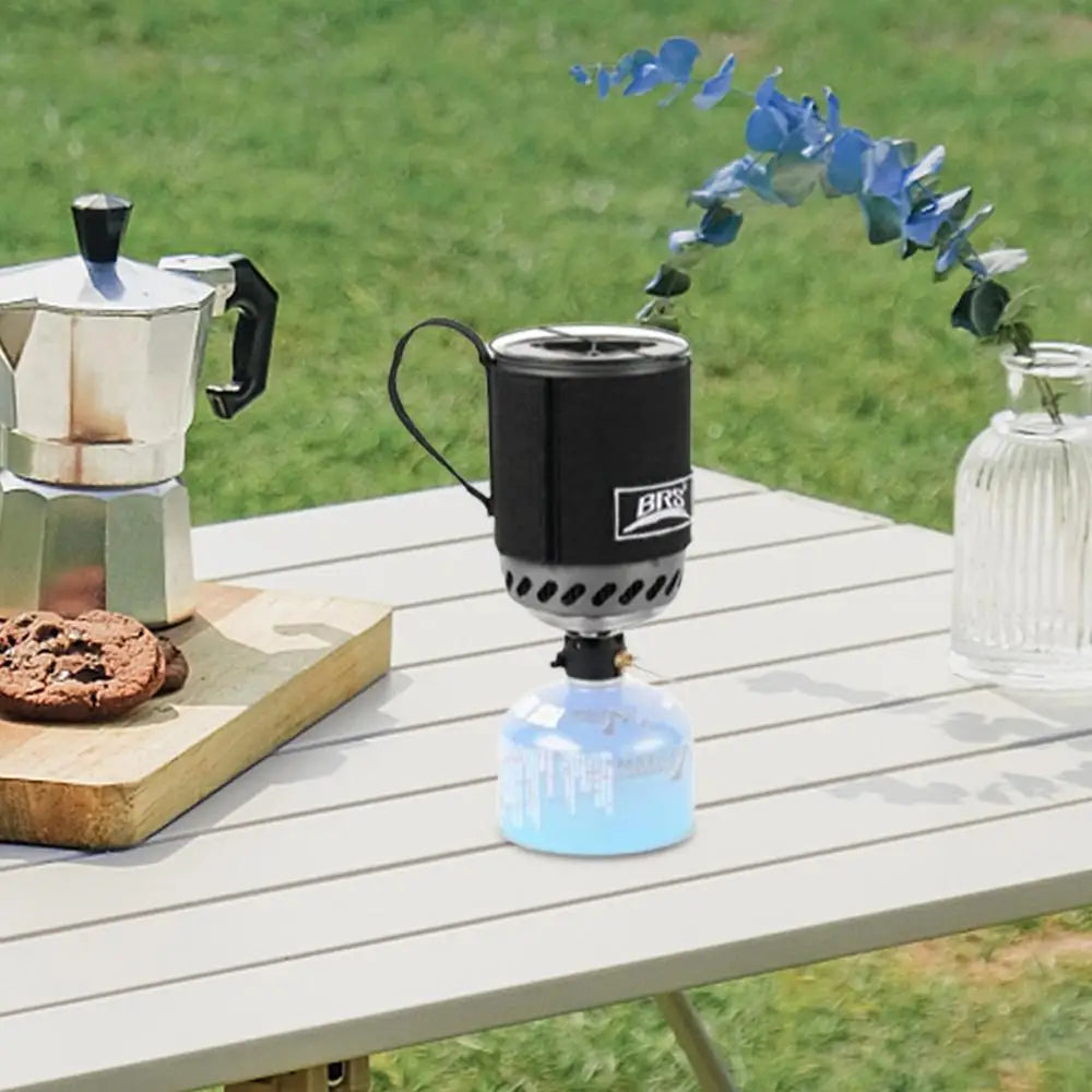 Rapid-Boil Camping Stove with Heat Exchanger