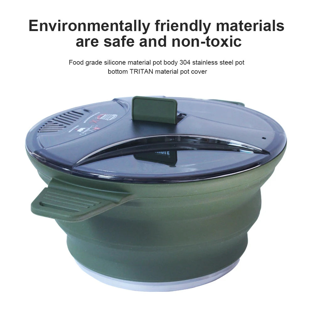 Collapsible Silicone Camping Cookware Set