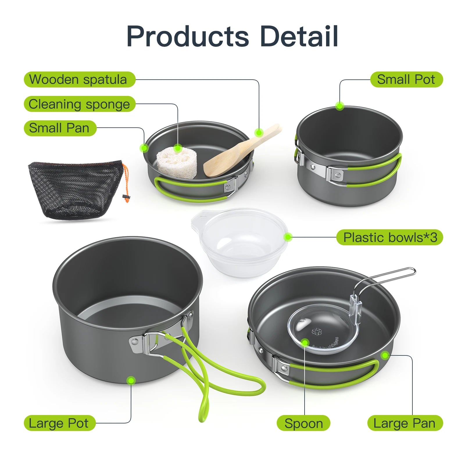 10-Piece Camping Cook & Eat Set