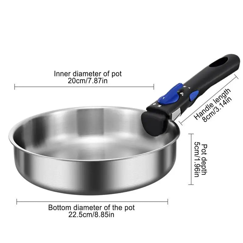 Portable Camping Pan with Removable Handle