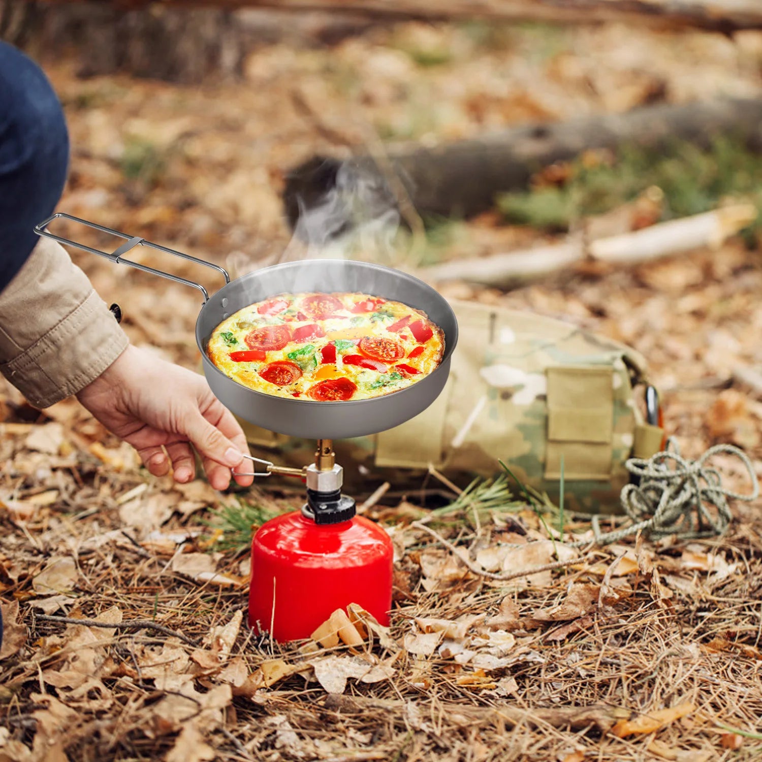 Pure Titanium Ultralight Camping Frying Pan