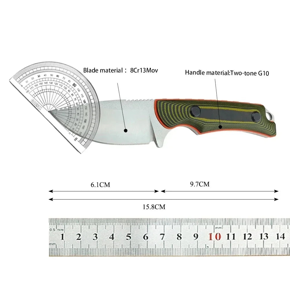 Full Tang Outdoor Knife with Kydex Sheath