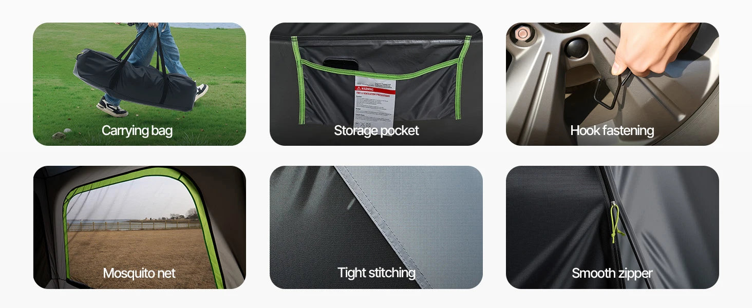 5-8 Person SUV Tent with Awning