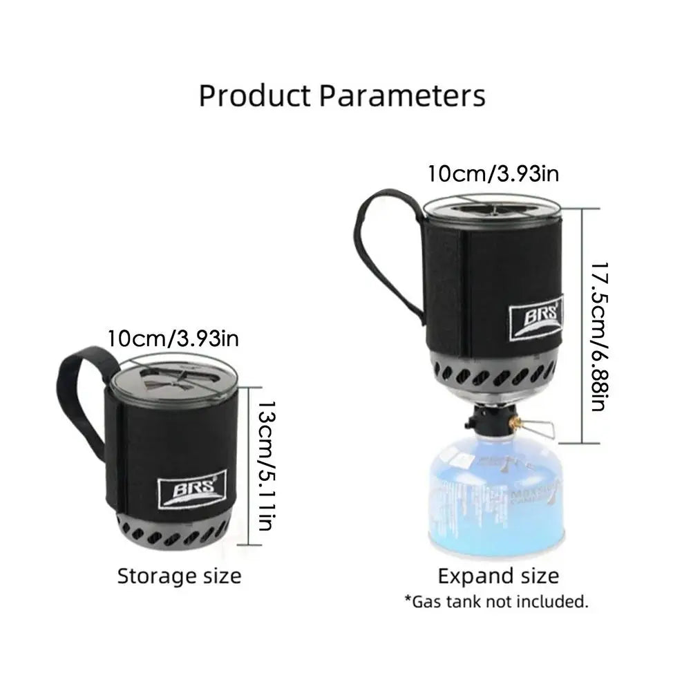 Rapid-Boil Camping Stove with Heat Exchanger