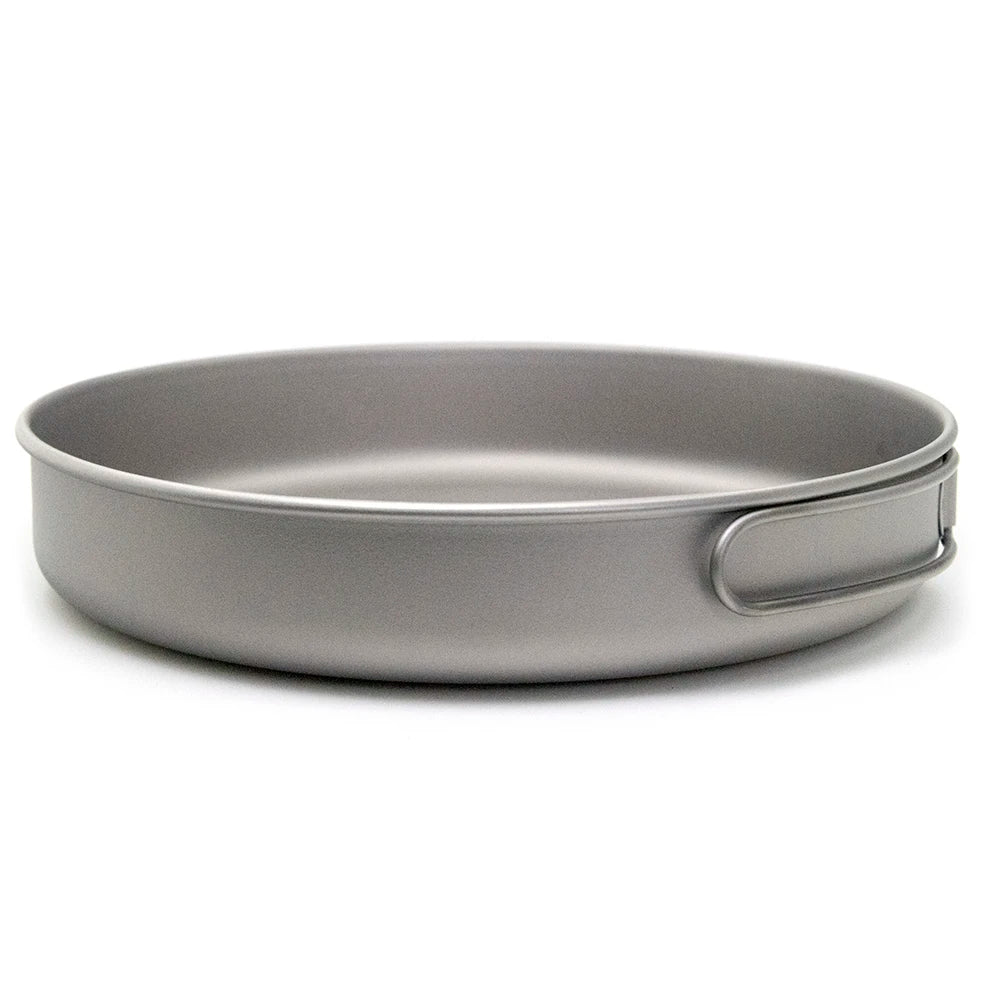 Pure Titanium Ultralight Camping Frying Pan