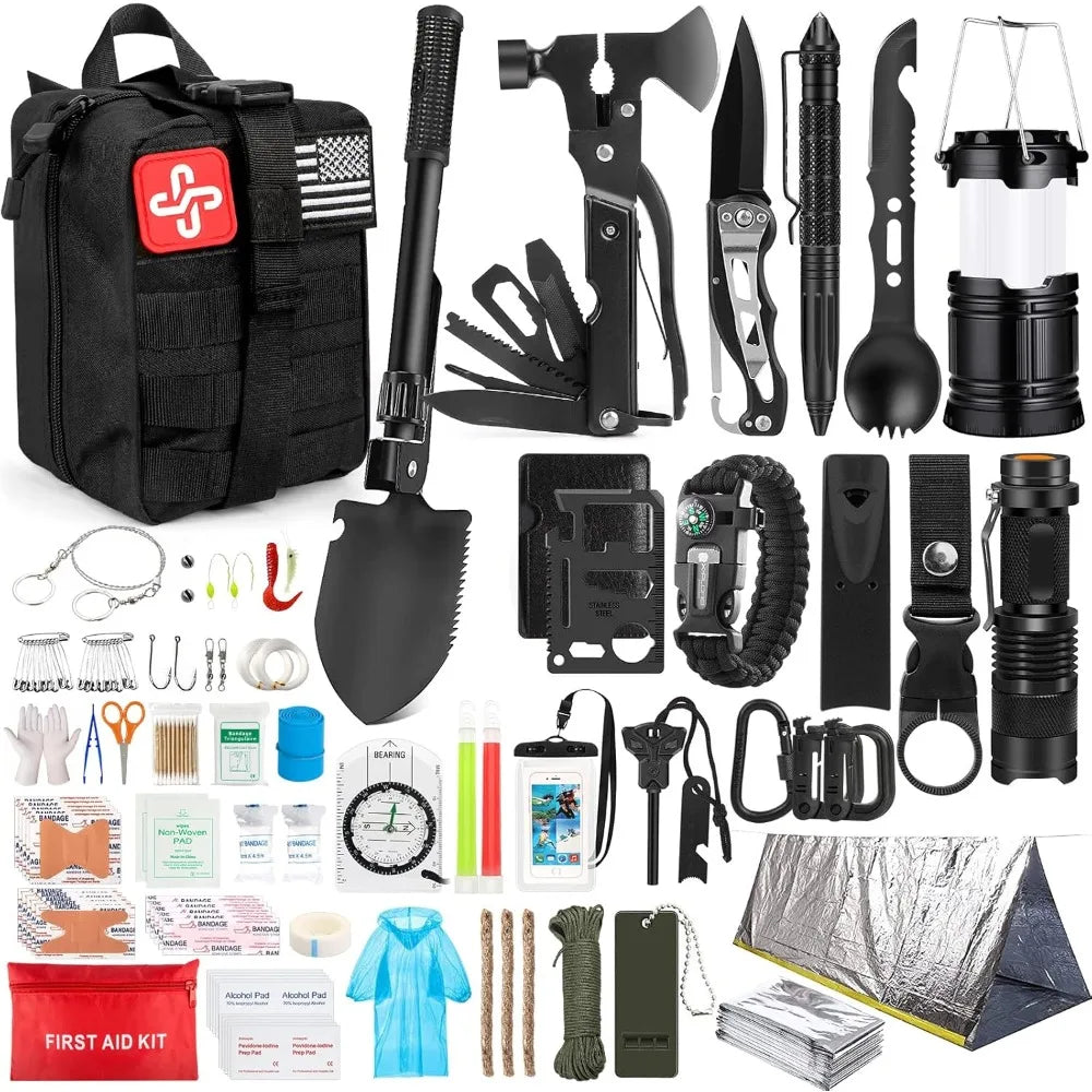 250-Piece Professional Survival Kit & First Aid Kit
