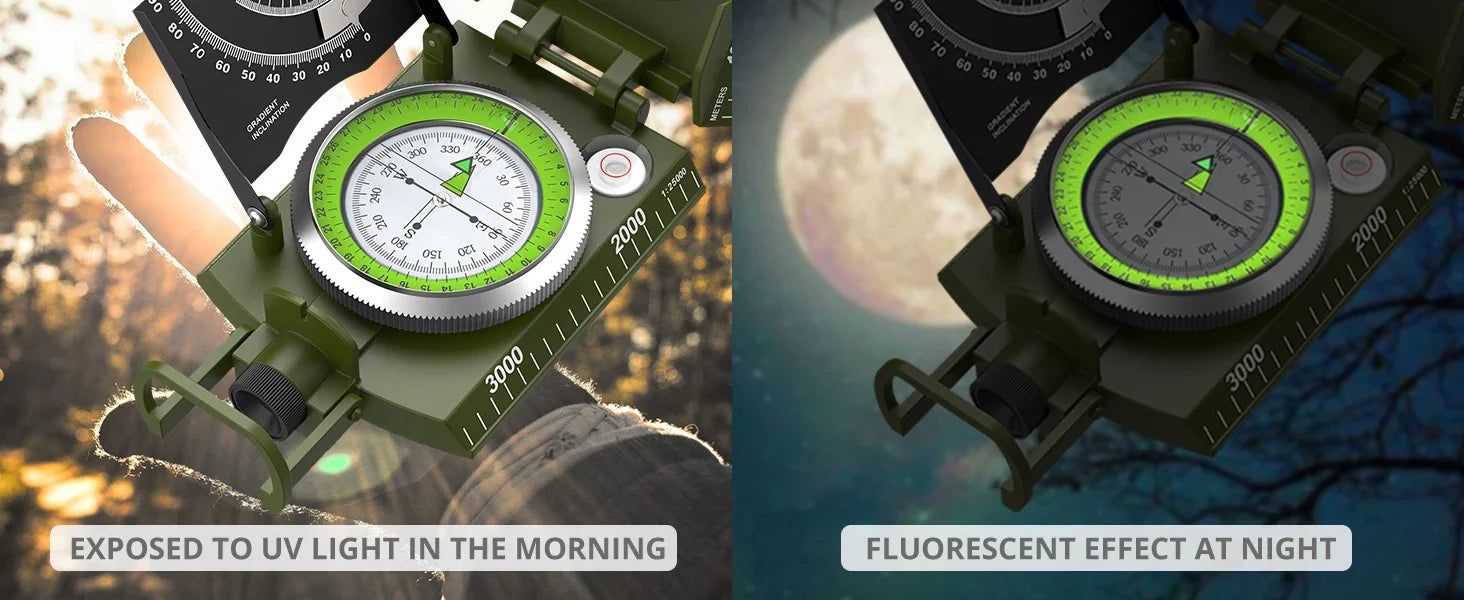 Professional Military-Grade Lensatic Compass