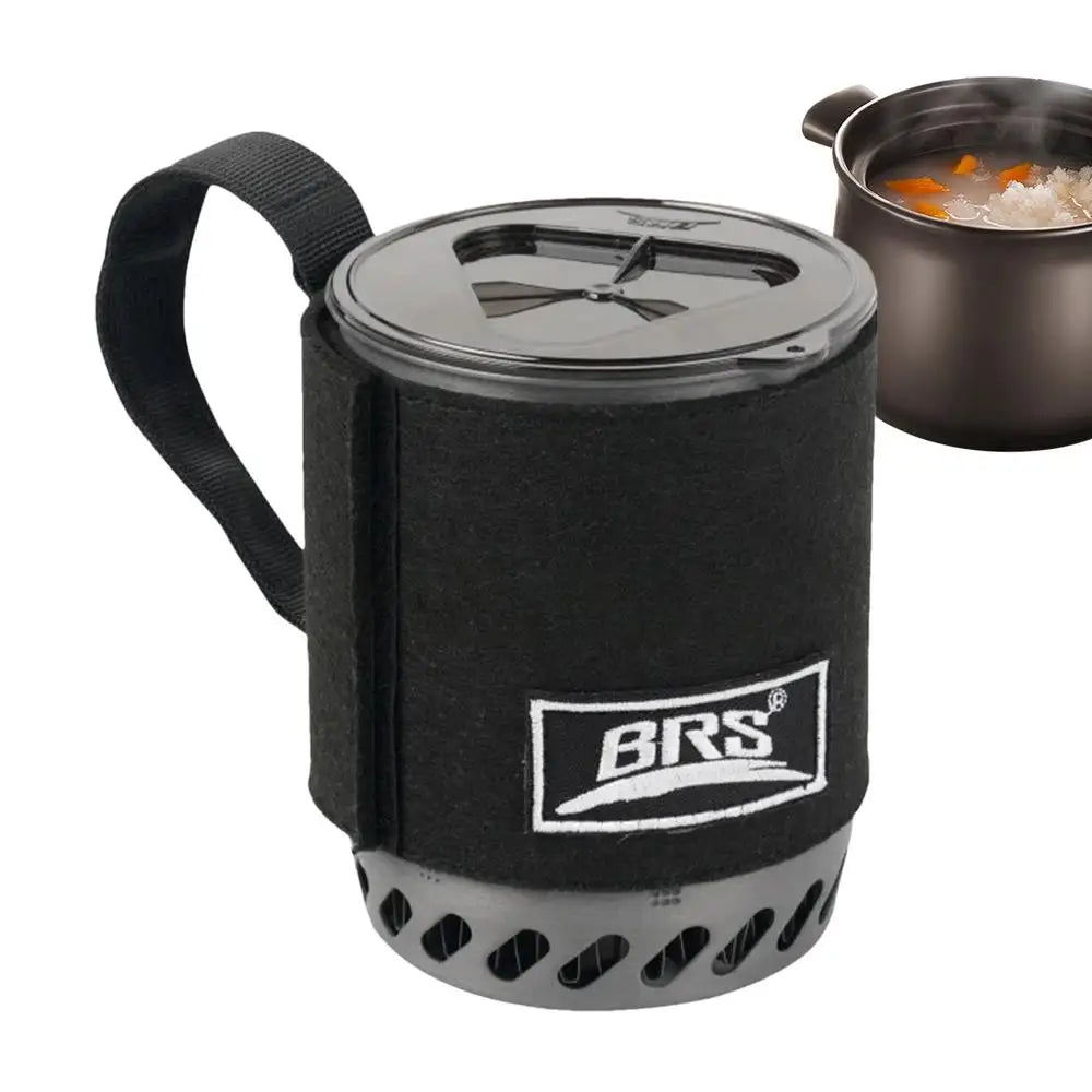 Rapid-Boil Camping Stove with Heat Exchanger