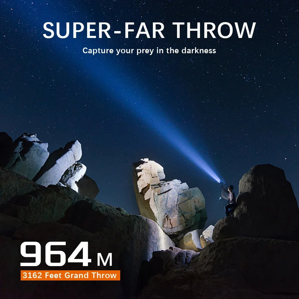 Extreme Long-Range Tactical Flashlight