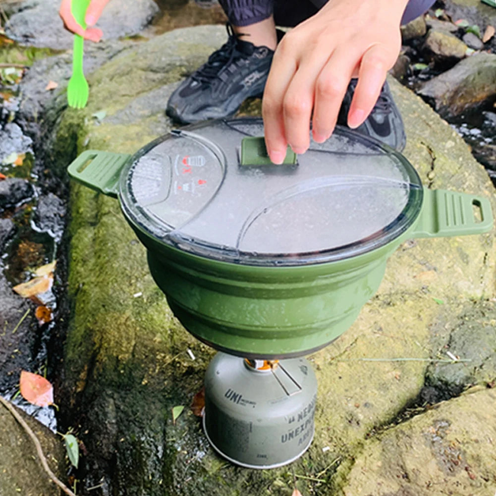 Collapsible Silicone Camping Cookware Set
