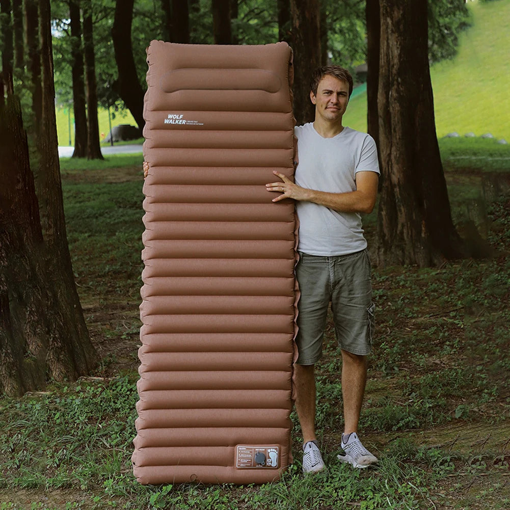 Ultralight Camping Mat with Built-in Pump & Pillow