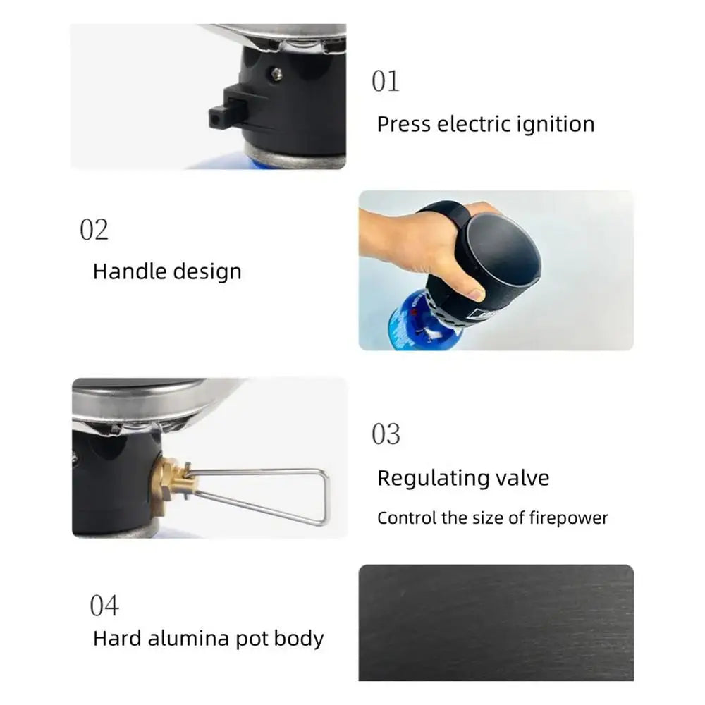 Rapid-Boil Camping Stove with Heat Exchanger