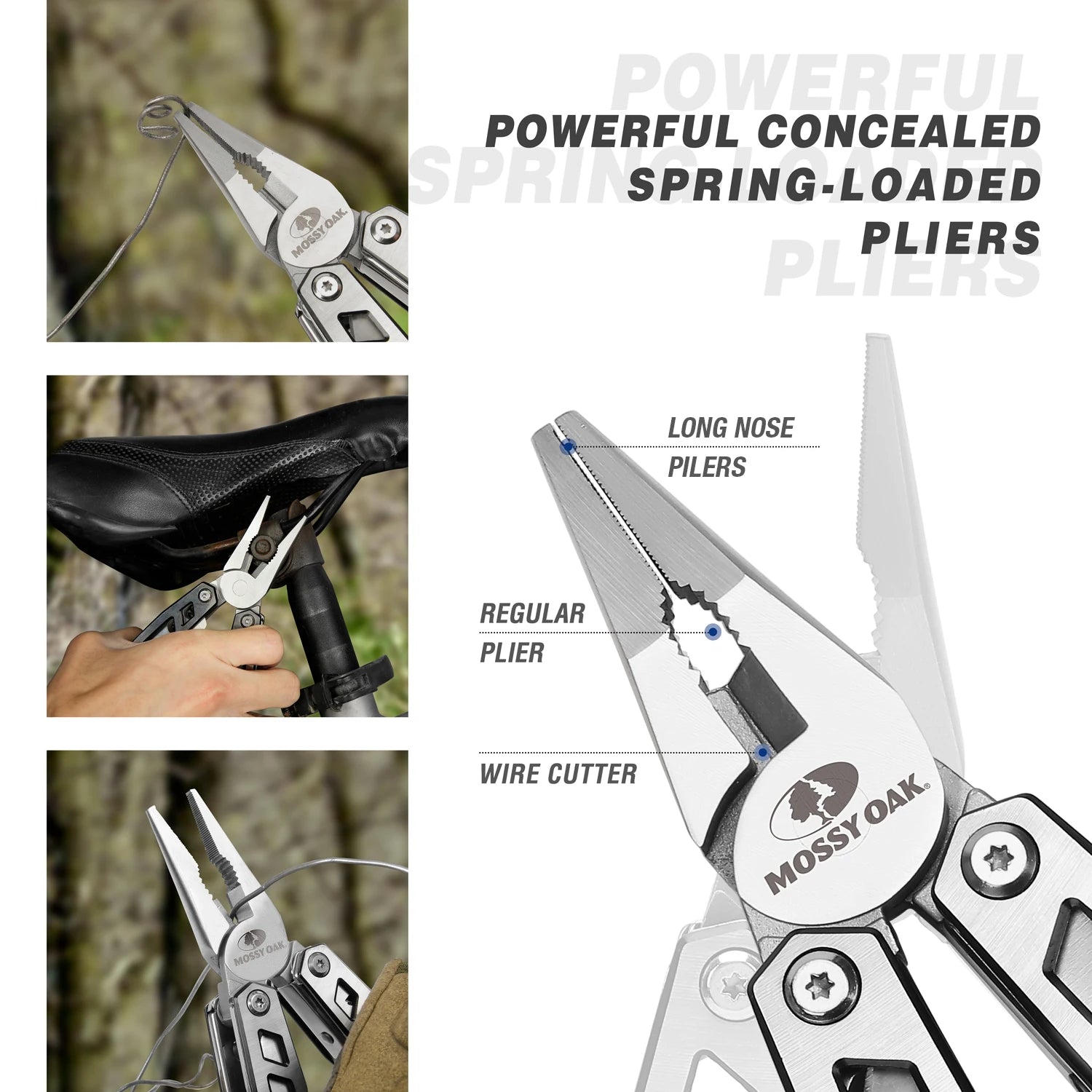21 in 1 Multi Function Pliers Stainless Steel Portable Pocket Knife with Sheath for Outdoors Survival Camping