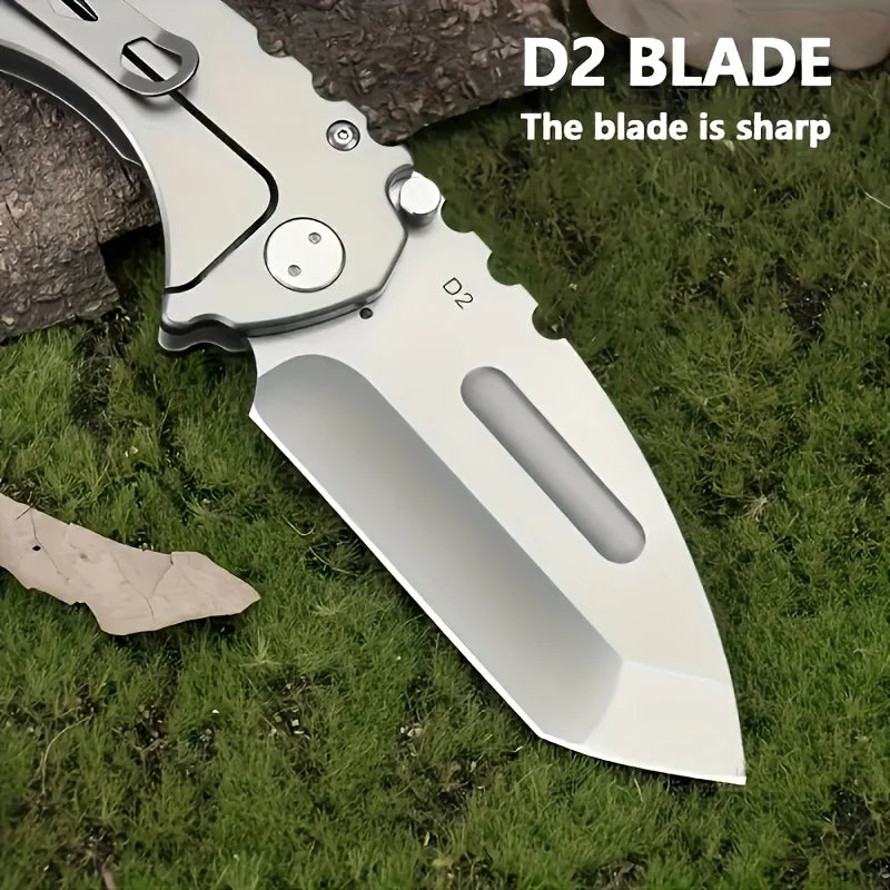 Tactical Folding Knife, D2 Steel Blade