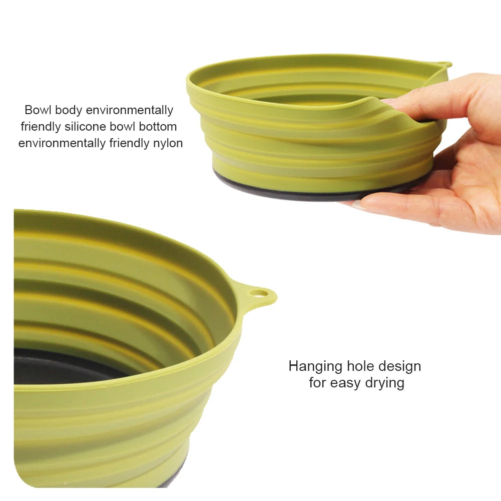 Collapsible Silicone Camping Cookware Set