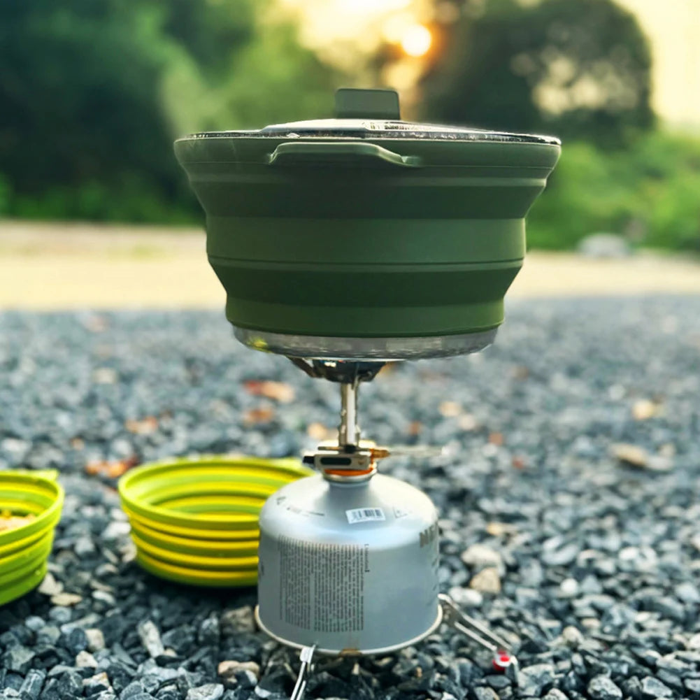 Collapsible Silicone Camping Cookware Set