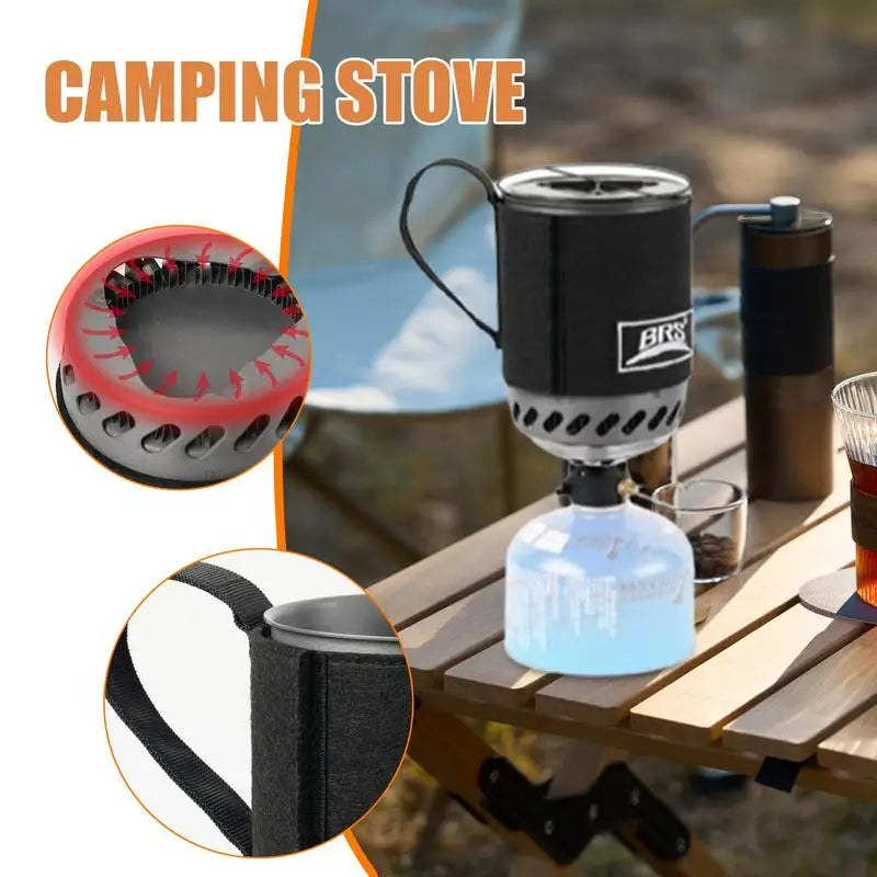 Rapid-Boil Camping Stove with Heat Exchanger