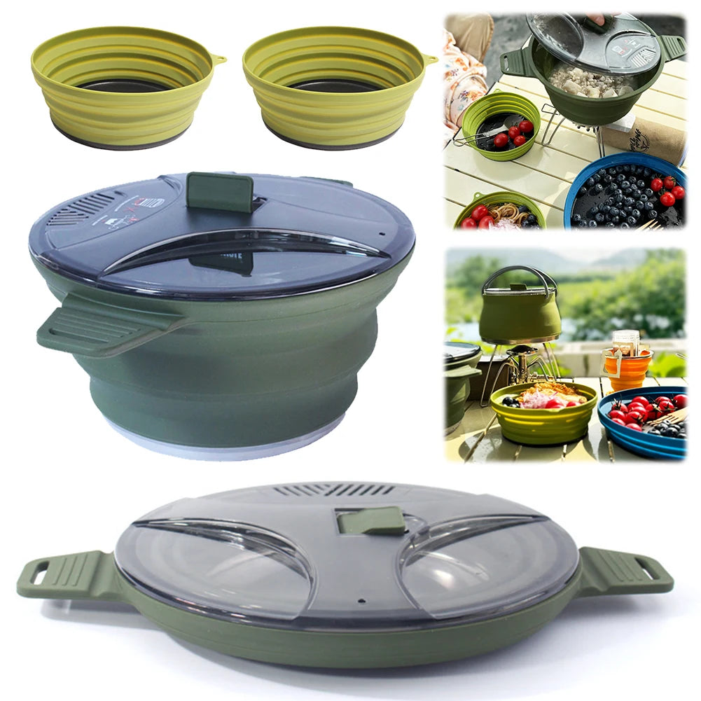 Collapsible Silicone Camping Cookware Set