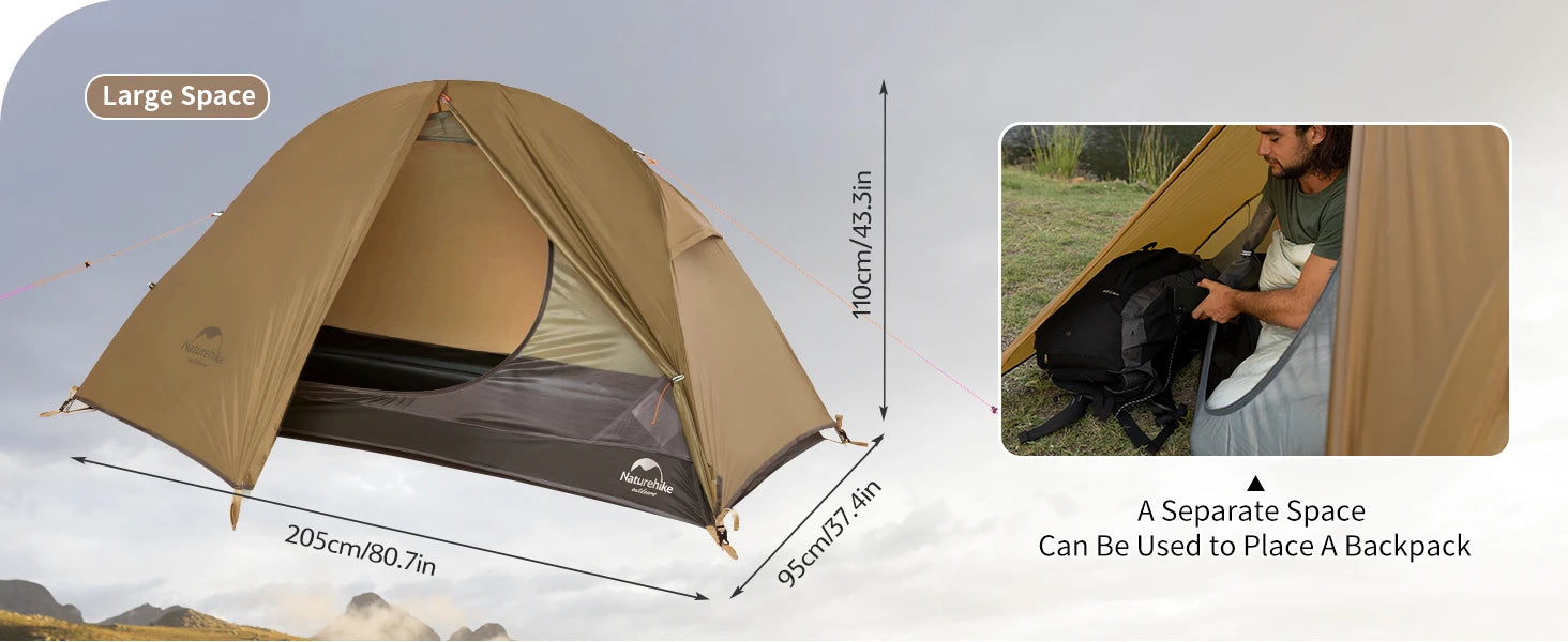 Ultralight Backpacking Tent for 1-2 Persons
