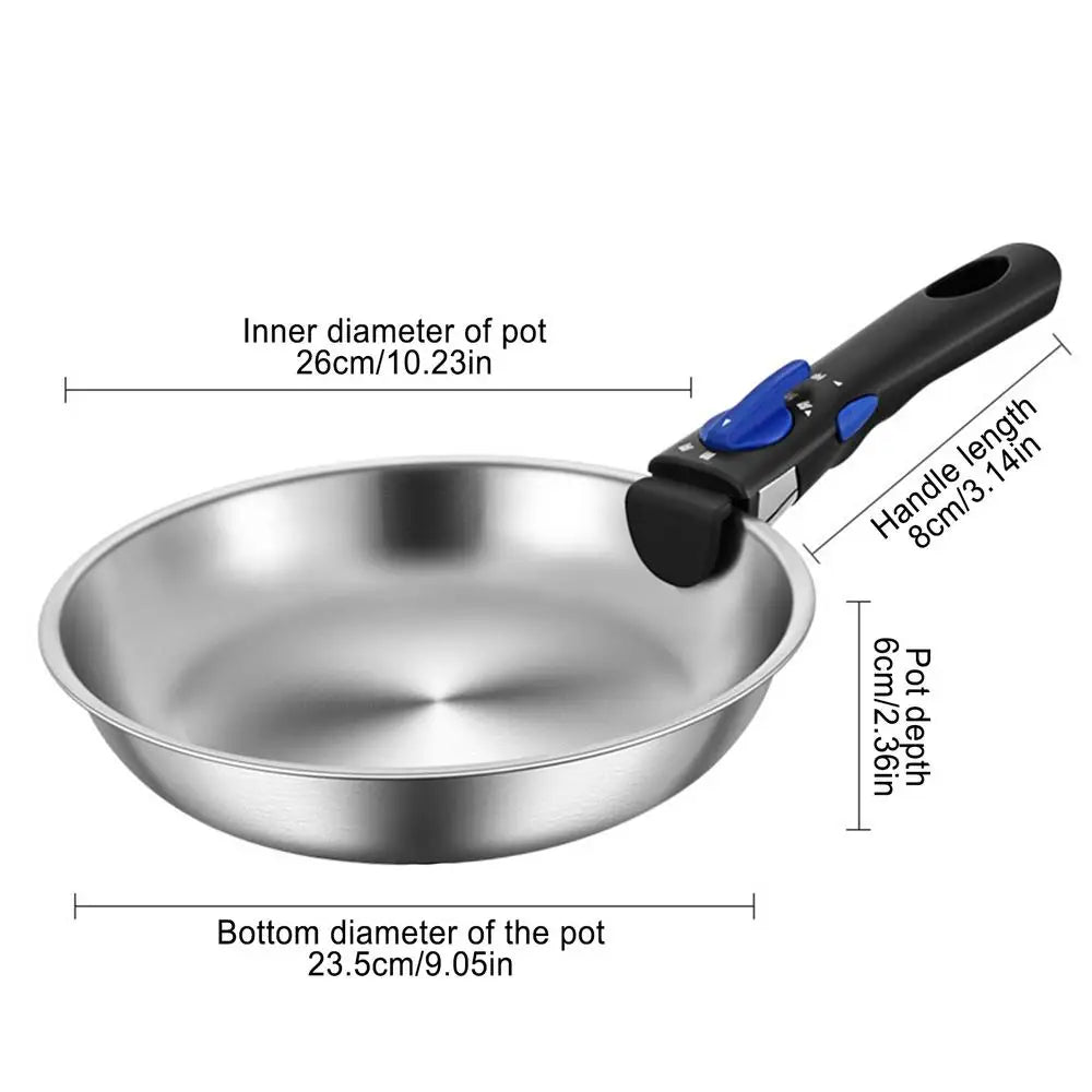 Portable Camping Pan with Removable Handle