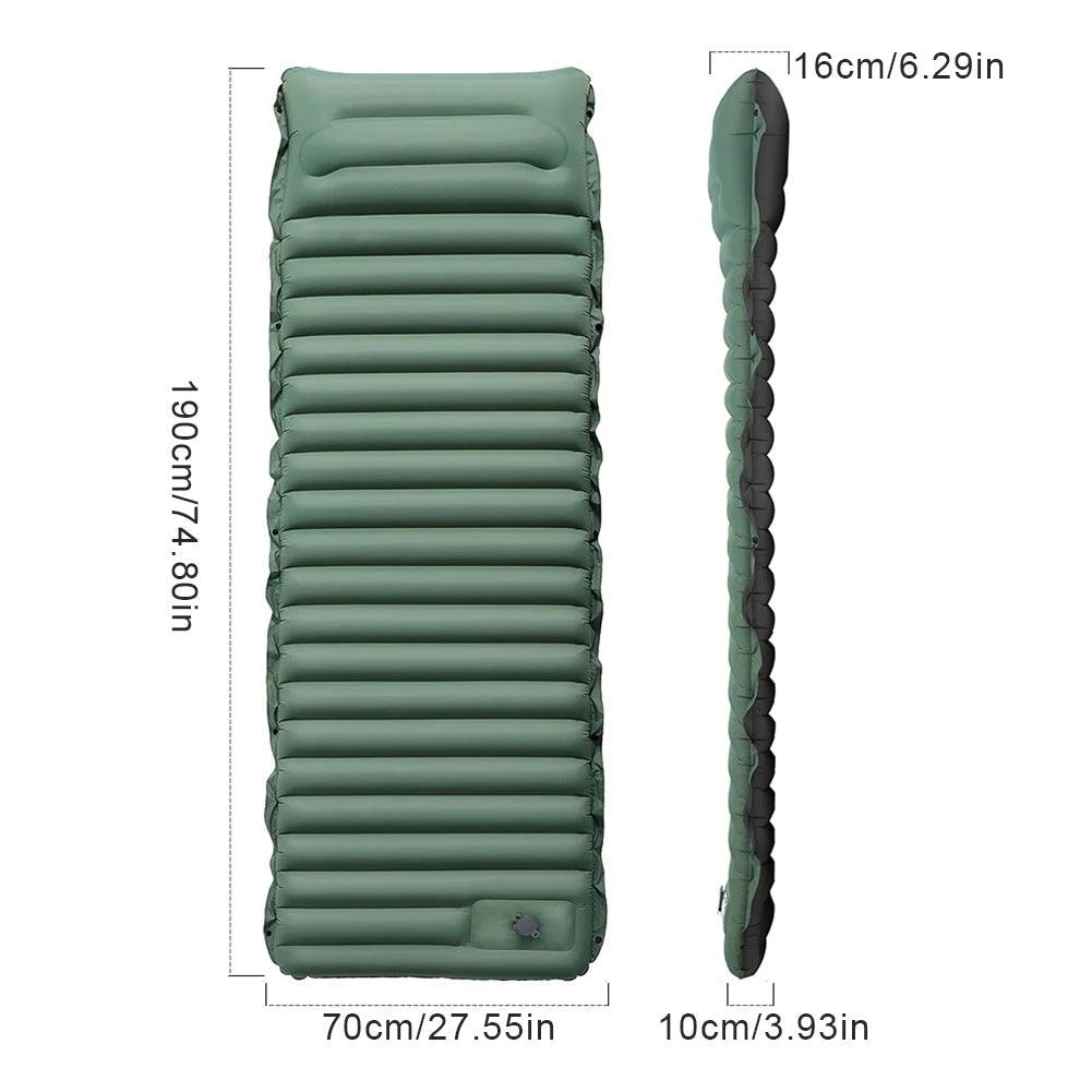Ultralight Camping Mat with Built-in Pump & Pillow