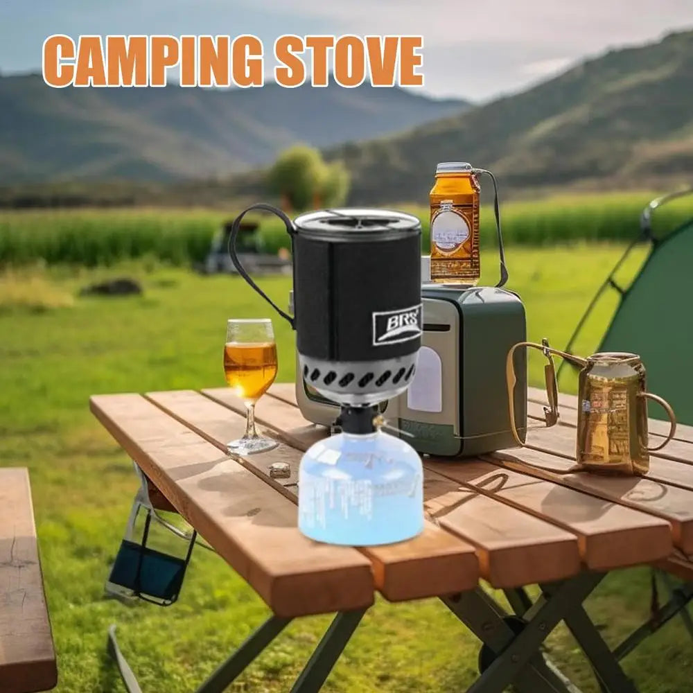 Rapid-Boil Camping Stove with Heat Exchanger