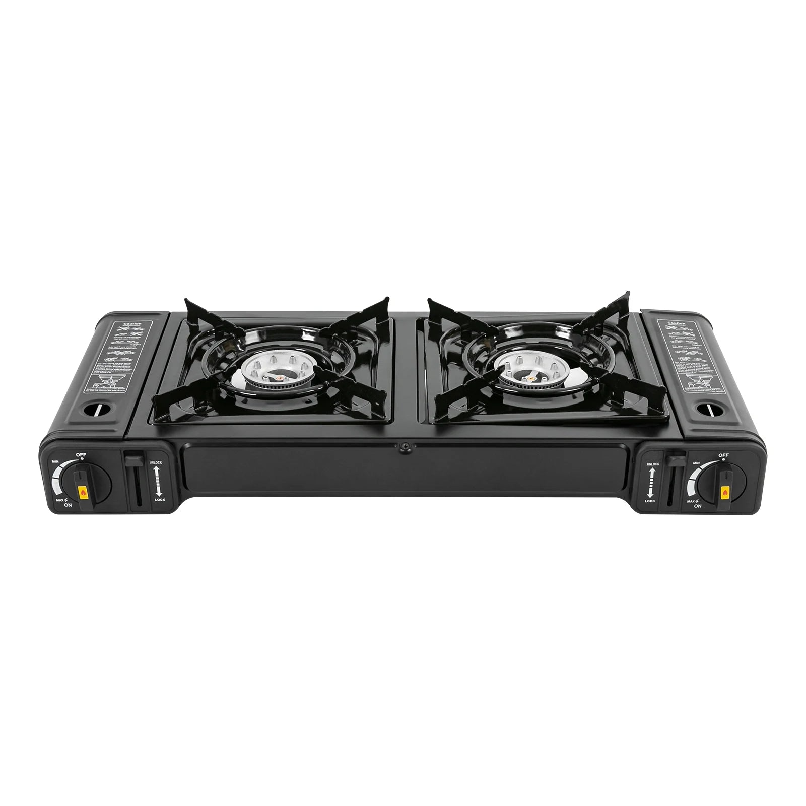 Portable Propane Gas Stove – Compact Outdoor Camping Cooker with Safety Lock & Carrying Case