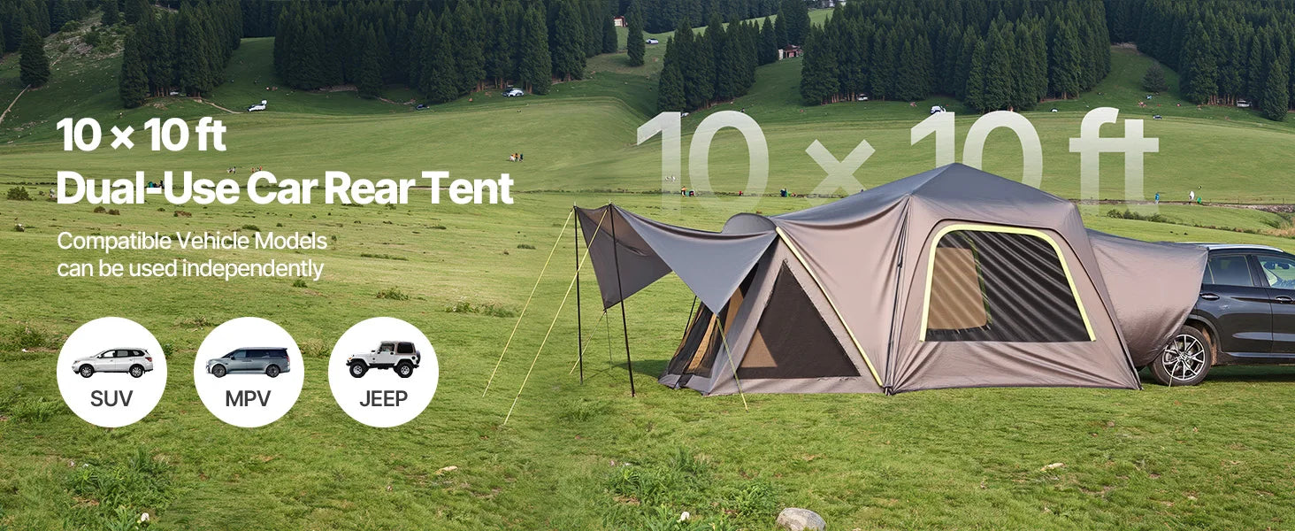 5-8 Person SUV Tent with Awning