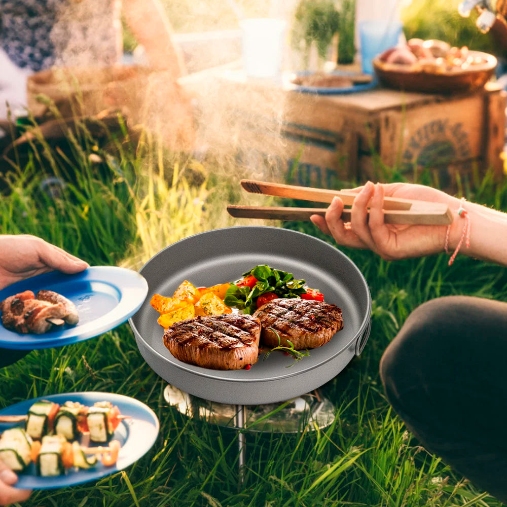 Pure Titanium Ultralight Camping Frying Pan