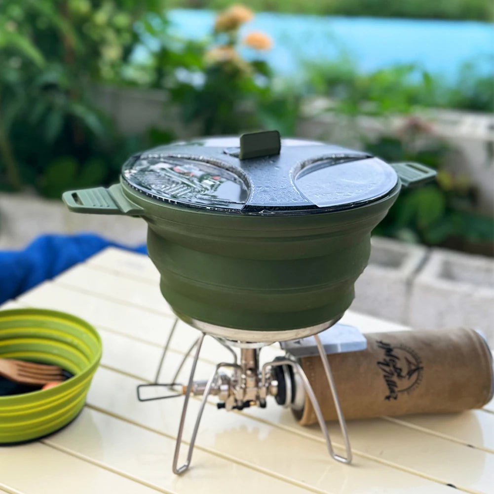Collapsible Silicone Camping Cookware Set