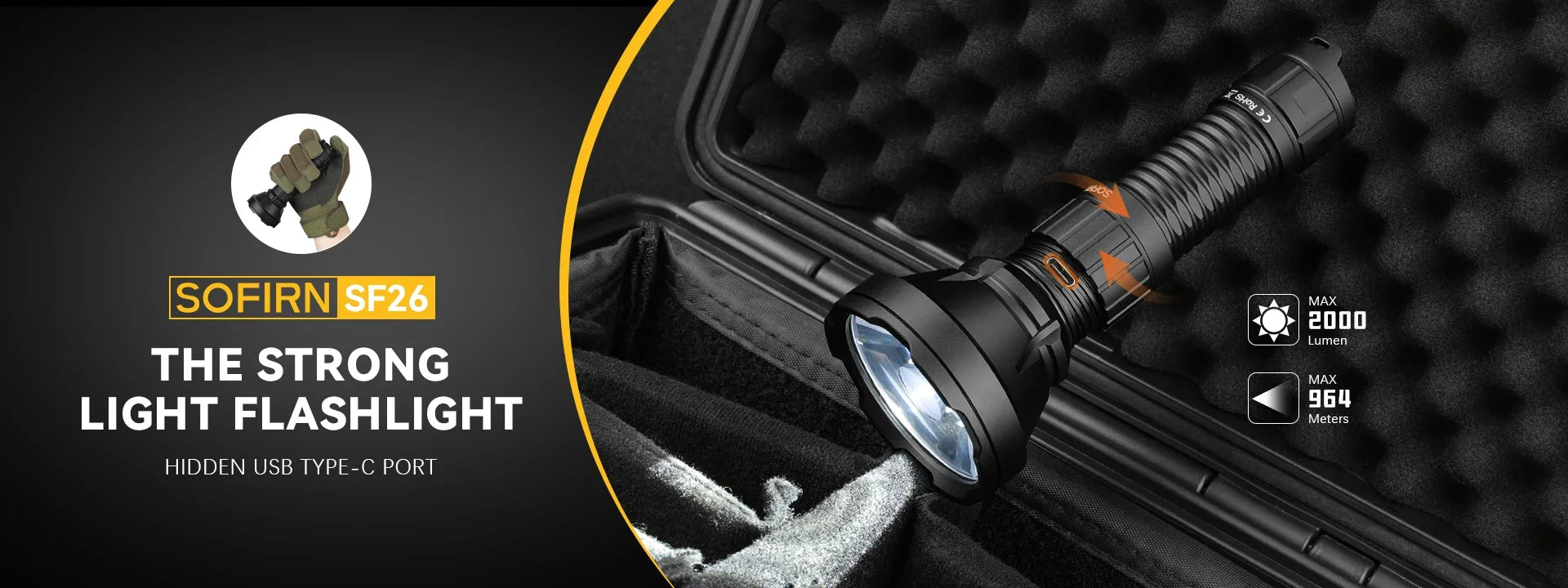 Extreme Long-Range Tactical Flashlight