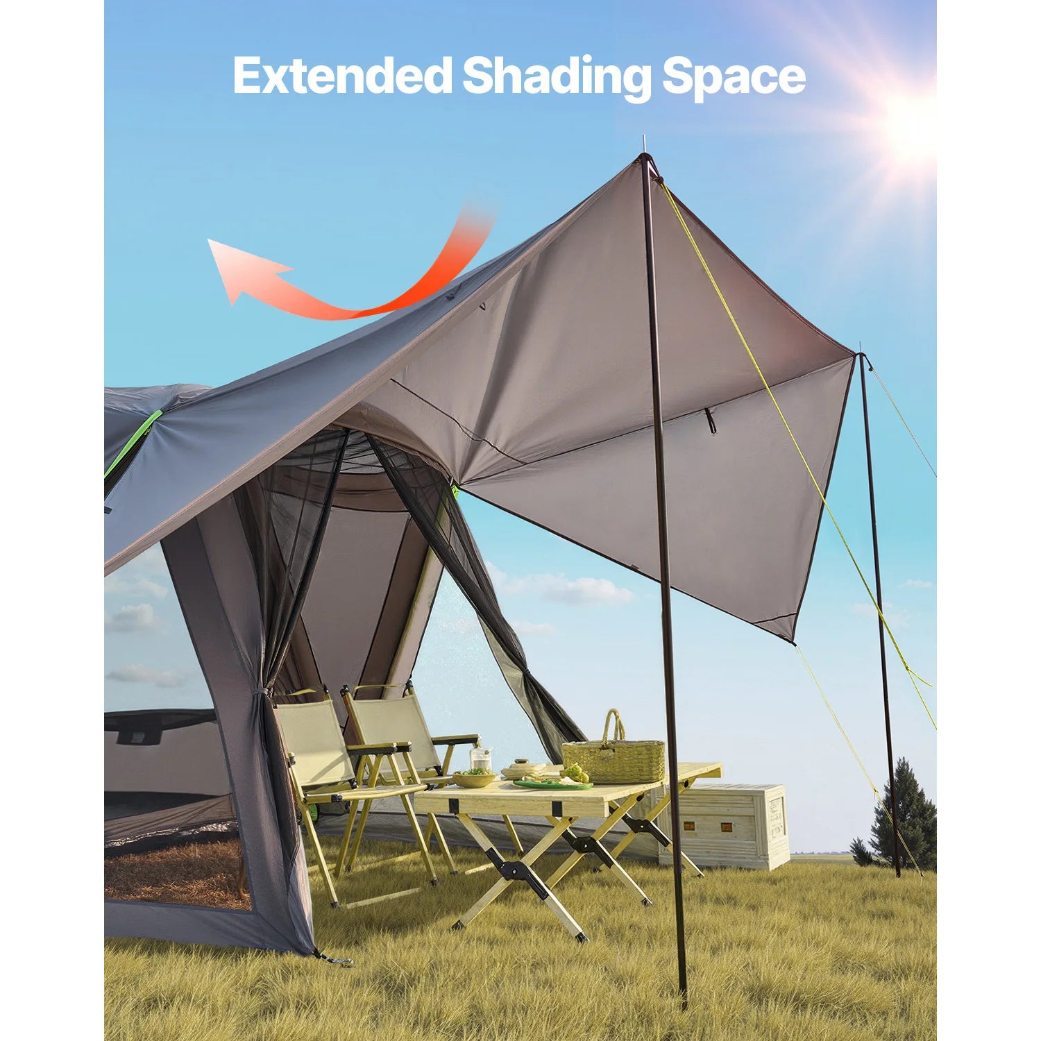 5-8 Person SUV Tent with Awning