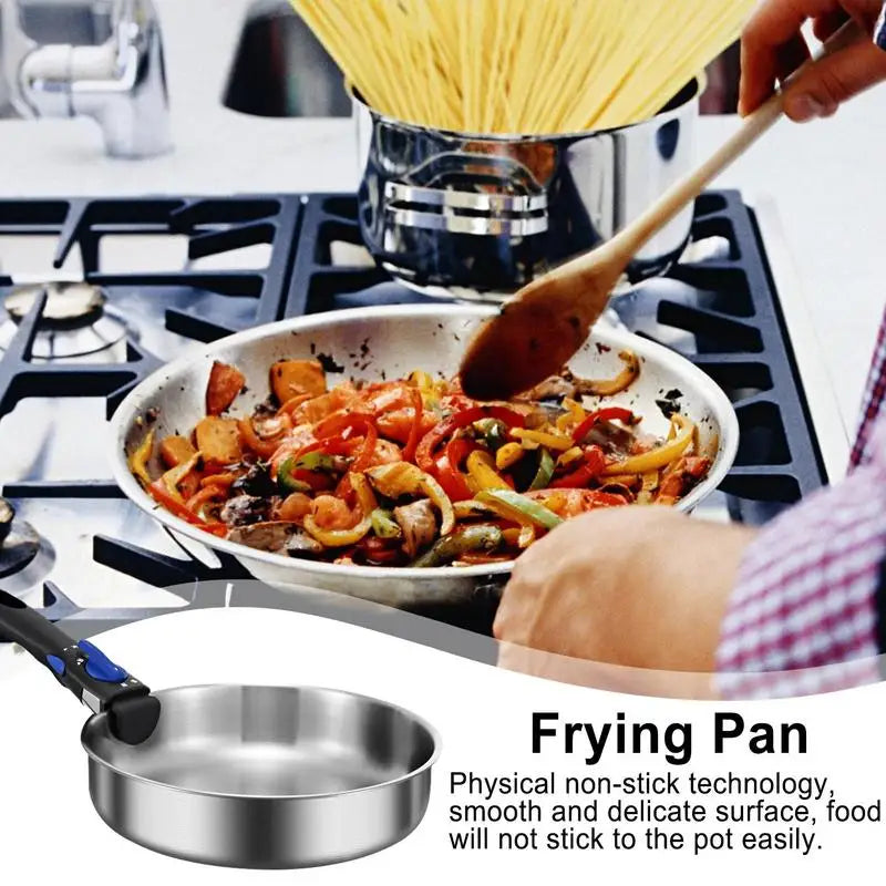 Portable Camping Pan with Removable Handle