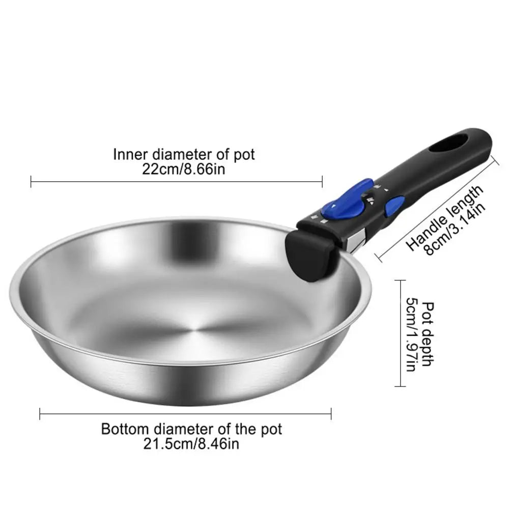 Portable Camping Pan with Removable Handle