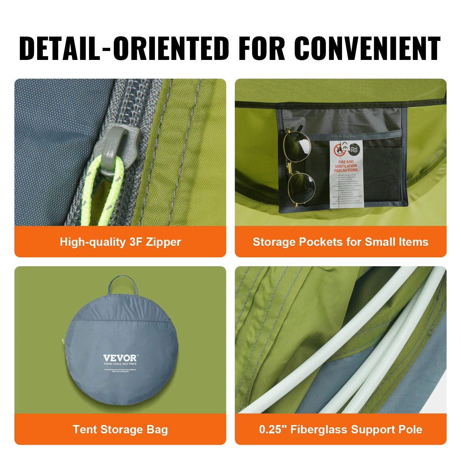 Instant Pop-Up Tent for 3-4 People