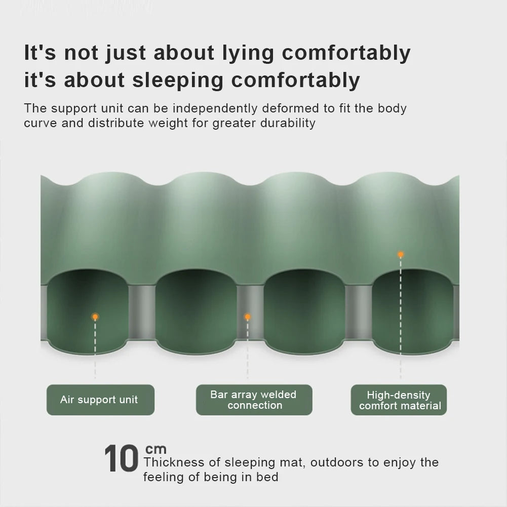 Ultralight Camping Mat with Built-in Pump & Pillow