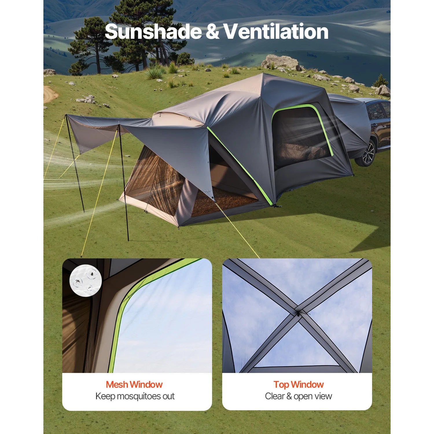 5-8 Person SUV Tent with Awning