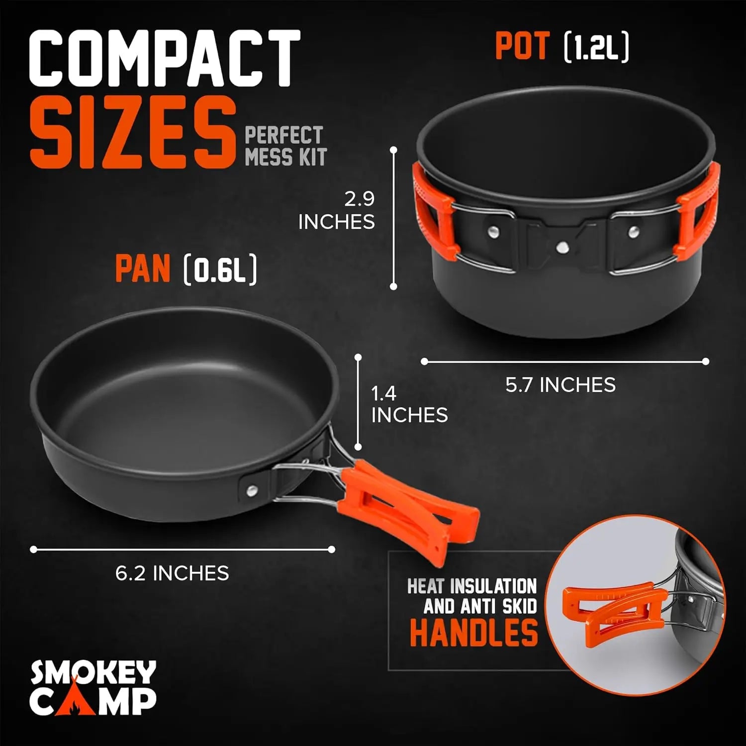 15+ Piece Camping Cookware & Stove Set