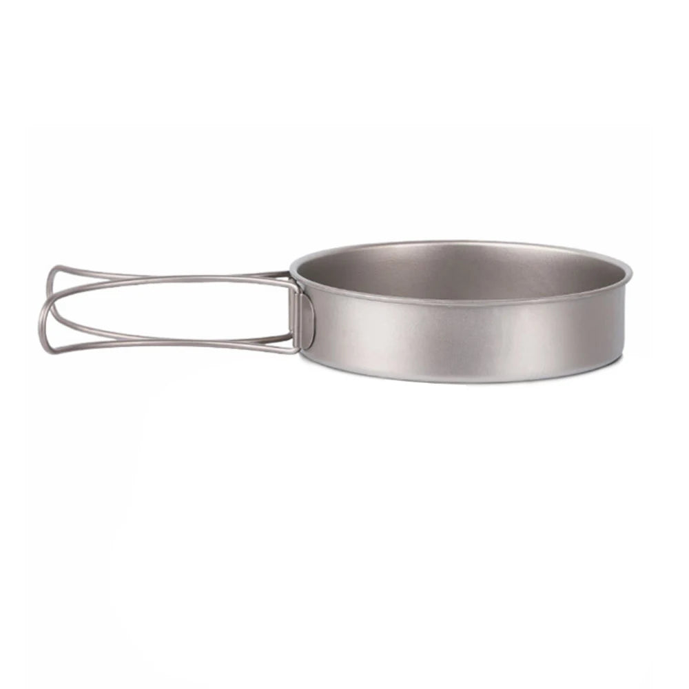 Pure Titanium Ultralight Camping Frying Pan
