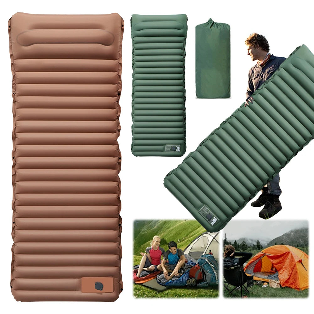 Ultralight Camping Mat with Built-in Pump & Pillow