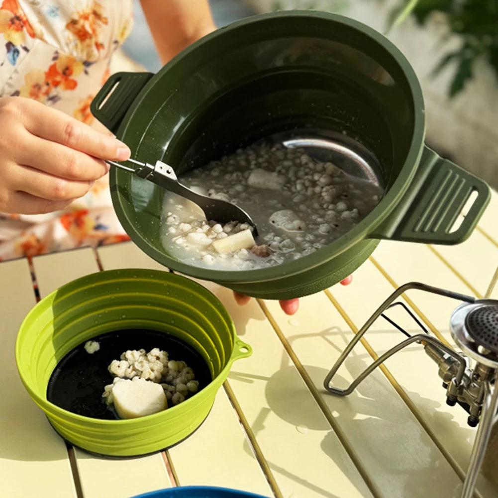 Collapsible Silicone Camping Cookware Set
