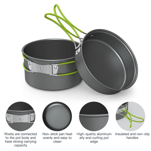 10-Piece Camping Cook & Eat Set